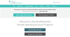 Desktop Screenshot of myfsaexpress.com